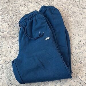 ALO Yoga Blue Casual Joggers with Elastic Waistband